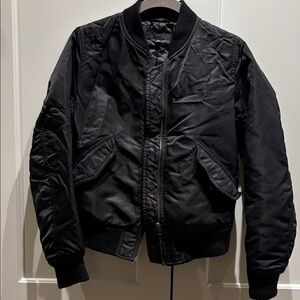 Uniqlo Men's Classic Black Bomber Jacket